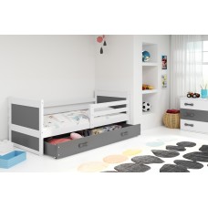 Gulta RICO 90x190 balts/grafīts